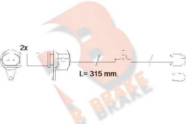 R BRAKE 610569RB Сигналізатор, знос гальмівних колодок