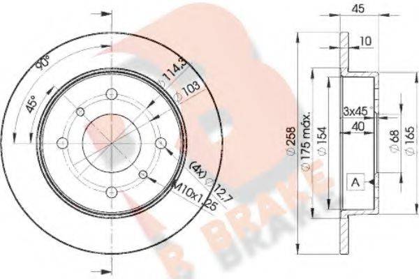 R BRAKE 78RBD29901 гальмівний диск