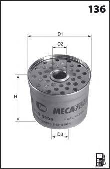 LUCAS FILTERS LFDE109 Паливний фільтр