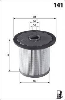 LUCAS FILTERS LFDE197 Паливний фільтр