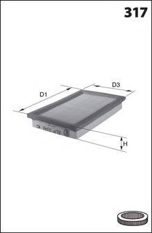 LUCAS FILTERS LFAF402 Повітряний фільтр