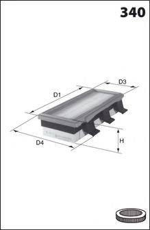 LUCAS FILTERS LFAF112 Повітряний фільтр