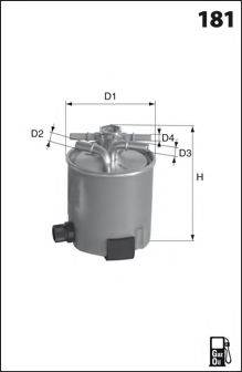 LUCAS FILTERS LFDF206 Паливний фільтр