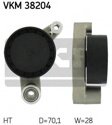 SKF VKM38204 Натяжний ролик, полікліновий ремінь