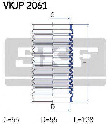 SKF VKJP2061 Комплект пильника, рульове керування