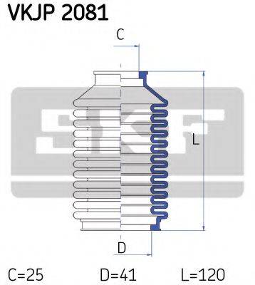 SKF VKJP2081 Комплект пильника, рульове керування