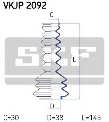 SKF VKJP2092 Комплект пильника, рульове керування