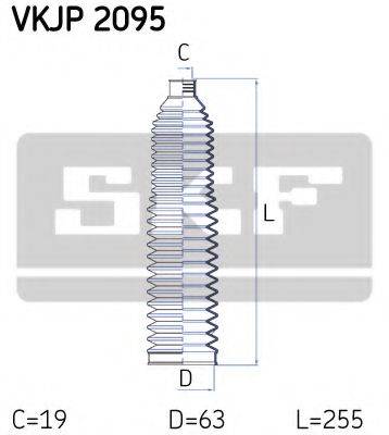 SKF VKJP2095 Комплект пильника, рульове керування