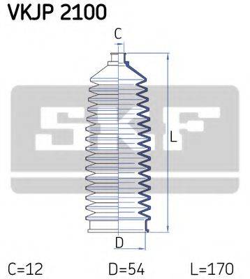 SKF VKJP2100 Комплект пильника, рульове керування