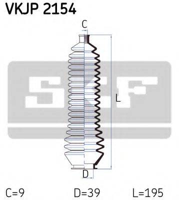 SKF VKJP2154 Комплект пильника, рульове керування