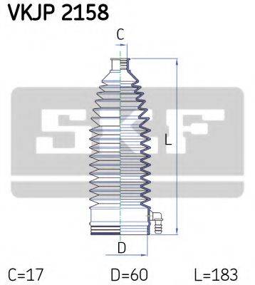 SKF VKJP2158 Комплект пильника, рульове керування