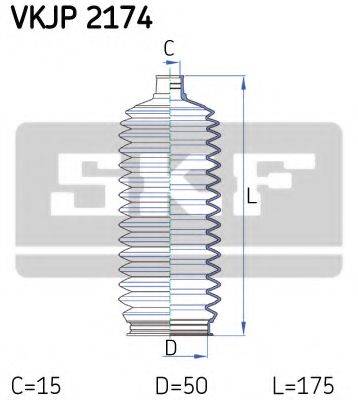 SKF VKJP2174 Комплект пильника, рульове керування