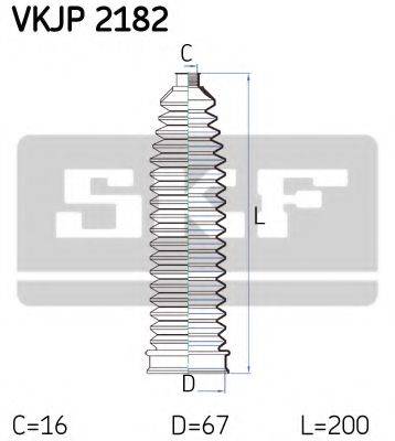 SKF VKJP2182 Комплект пильника, рульове керування