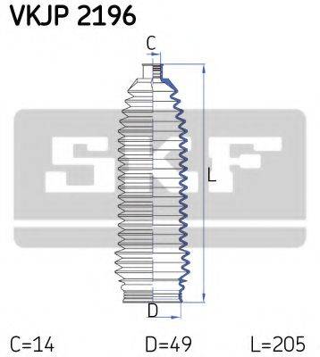 SKF VKJP2196 Комплект пильника, рульове керування