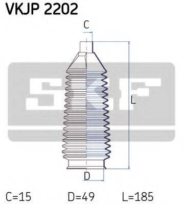 SKF VKJP2202 Комплект пильника, рульове керування