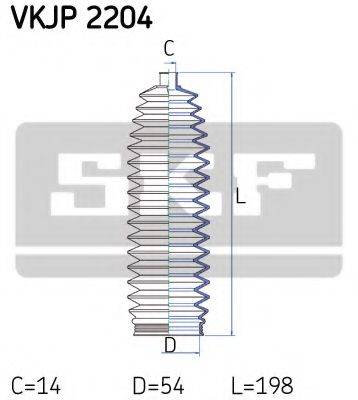 SKF VKJP2204 Комплект пильника, рульове керування