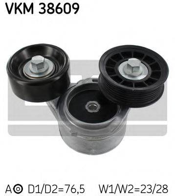 SKF VKM38609 Натяжний ролик, полікліновий ремінь