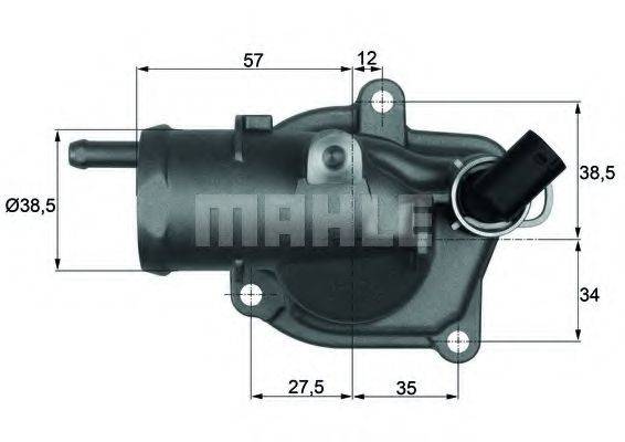 BEHR TI3192 Термостат, охолоджуюча рідина