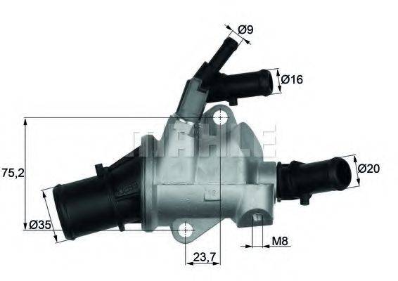 BEHR TI14888 Термостат, охолоджуюча рідина