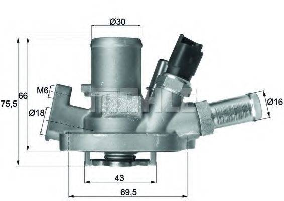 BEHR TI15180 Термостат, охолоджуюча рідина