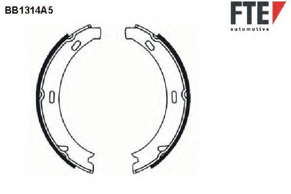 FTE BB1314A5 Комплект гальмівних колодок, стоянкова гальмівна система