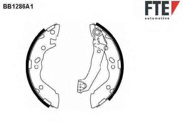 FTE BB1286A1 Комплект гальмівних колодок