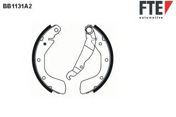 FTE BB1131A2 Комплект гальмівних колодок