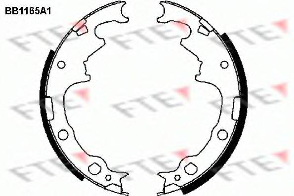 FTE BB1165A1 Комплект гальмівних колодок