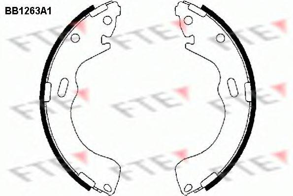 FTE BB1263A1 Комплект гальмівних колодок