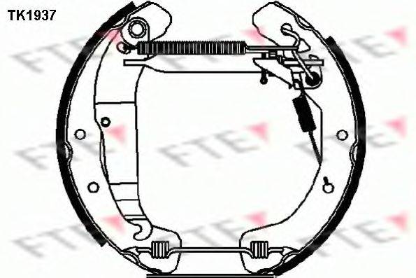 FTE TK1937 Комплект гальмівних колодок