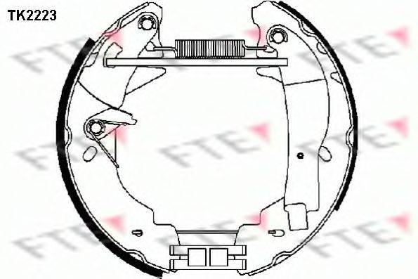 FTE TK2223 Комплект гальмівних колодок