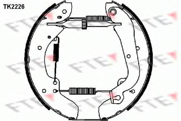 FTE TK2226 Комплект гальмівних колодок