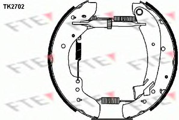 FTE TK2702 Комплект гальмівних колодок