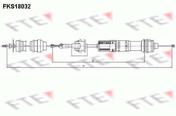 FTE FKS18032 Трос, управління зчепленням