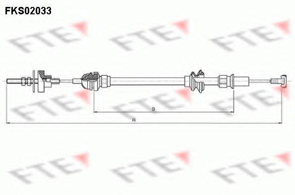 FTE FKS02033 Трос, управління зчепленням