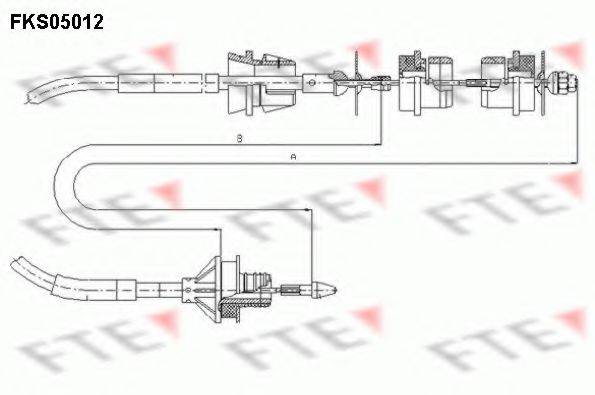 FTE FKS05012 Трос, управління зчепленням