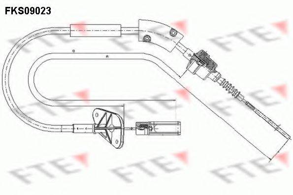 FTE FKS09023 Трос, управління зчепленням