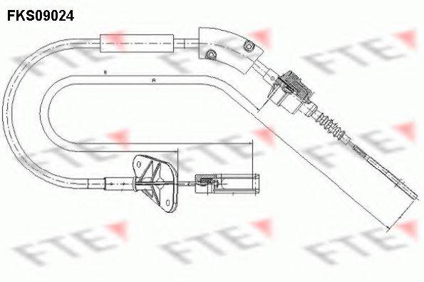 FTE FKS09024 Трос, управління зчепленням