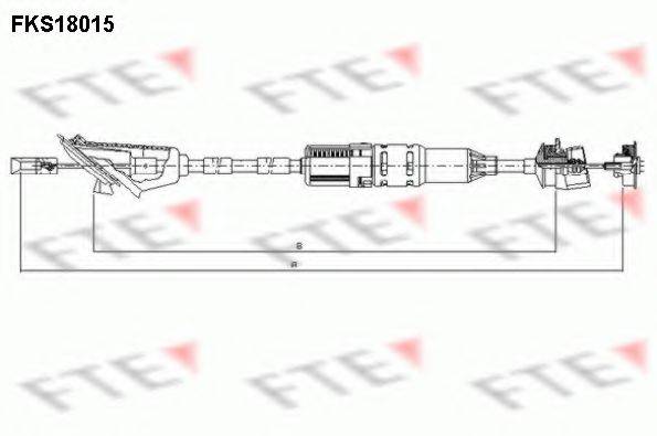 FTE FKS18015 Трос, управління зчепленням