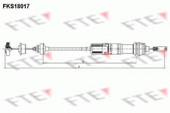 FTE FKS18017 Трос, управління зчепленням