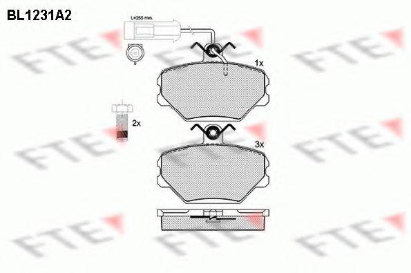 FTE BL1231A2 Комплект гальмівних колодок, дискове гальмо