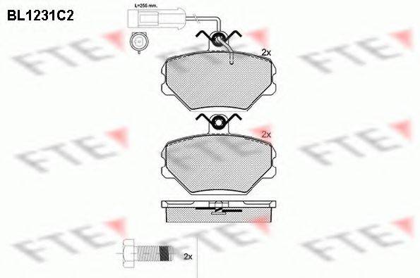 FTE BL1231C2 Комплект гальмівних колодок, дискове гальмо