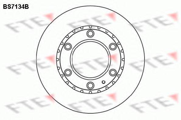 FTE BS7134B гальмівний диск