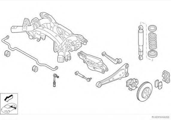 HERTH+BUSS JAKOPARTS N04419HA Рульове управління; Підвіска колеса