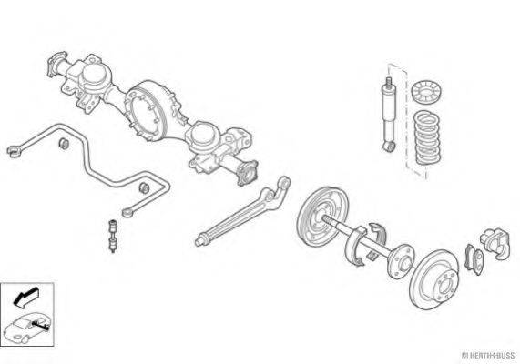 HERTH+BUSS JAKOPARTS N01497HA Рульове управління; Підвіска колеса