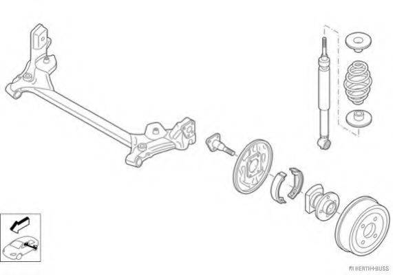 HERTH+BUSS JAKOPARTS N01533HA Рульове управління; Підвіска колеса
