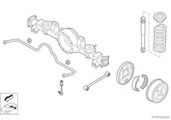 HERTH+BUSS JAKOPARTS N01838HA Рульове управління; Підвіска колеса