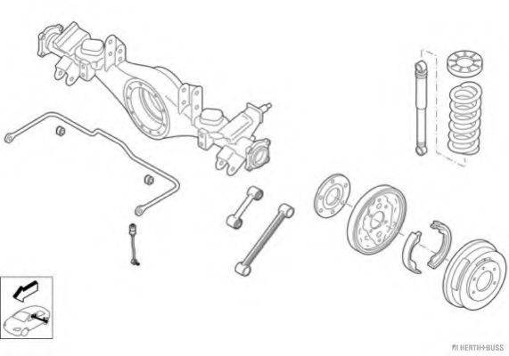 HERTH+BUSS JAKOPARTS N02296HA Рульове управління; Підвіска колеса
