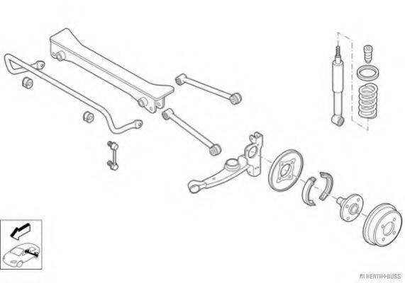 HERTH+BUSS JAKOPARTS N02509HA Рульове управління; Підвіска колеса