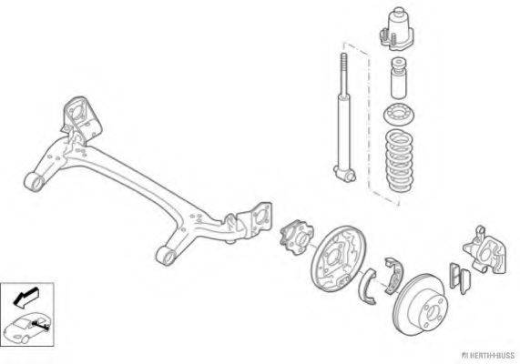 HERTH+BUSS JAKOPARTS N02818HA Рульове управління; Підвіска колеса